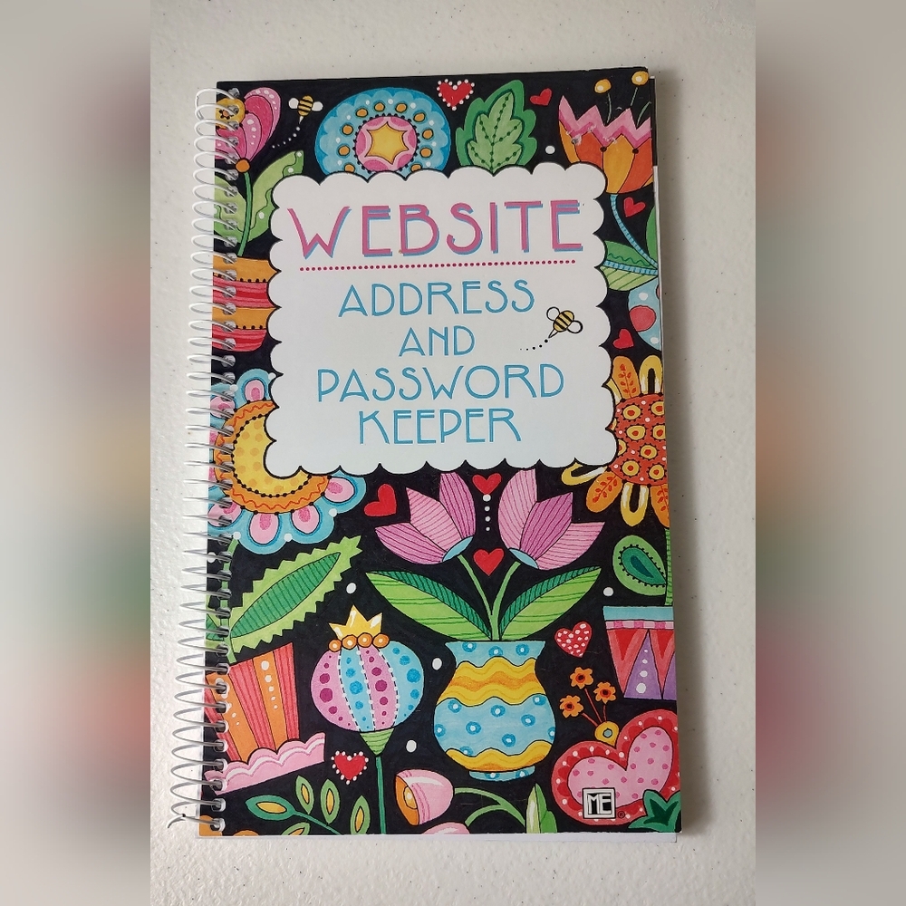 Internet Website Address Login Username Password Book Spiral Abstract Cover New